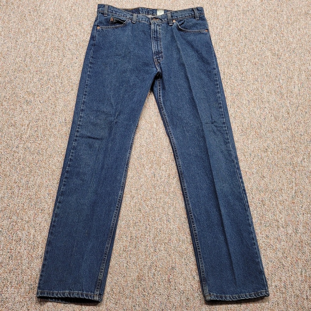 Vtg Levis 505 Mens Jeans 38x34 Orange Tab Regular Straight Leg Made in USA 90s